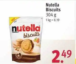 Rossmann Nutella biscuits Angebot