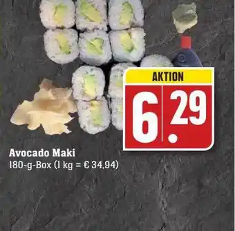 Scheck-in-Center Avocado maki Angebot