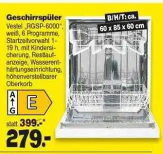 Repo Markt Geschirrspüler Angebot