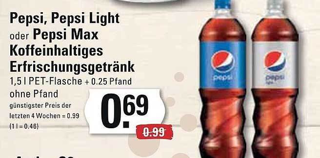 Alle Pepsi light lemon Angebote Entdecken Sie das günstigste Pepsi