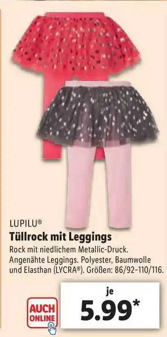 Lidl Tüllrock mit Leggings Angebot