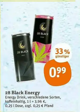 tegut 28 Black Energy Angebot