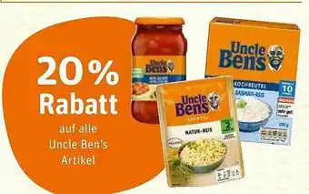 tegut 20% Rabatt Auf Alle Uncle Ben's Artikel Angebot