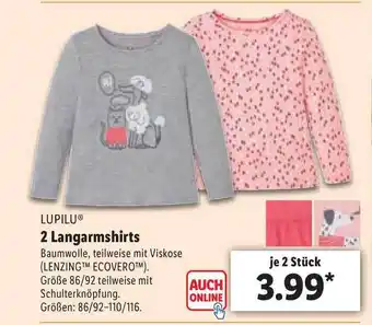 Lidl 2 Langarmshirts Angebot