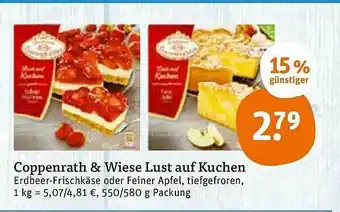 tegut Coppenrath & Wiese Lust Auf Kuchen 550/580g Angebot