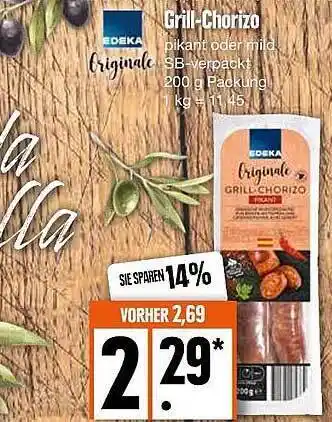 Edeka Grill-chorizo Angebot