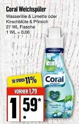 Edeka Coral weichspüler Angebot