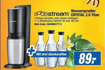 Expert Sodastream wassersprudler crystal 2.0 titan Angebot