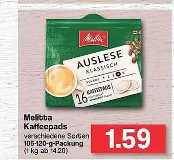 Famila Nord Ost Melitta kaffeepads Angebot