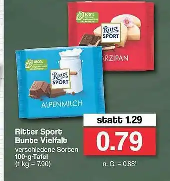 Famila Nord Ost Ritter sport bunte vielfalt Angebot