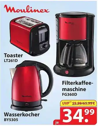 Famila Nord Ost Filterkaffeemaschine moulinex Angebot