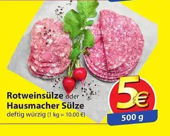 Famila Nord Ost Rotweinsülze oder hausmacher sülze Angebot