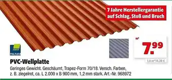 Hagebau Palram pvc-wellplatte Angebot