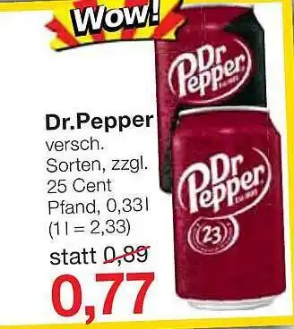 Jawoll Dr pepper Angebot