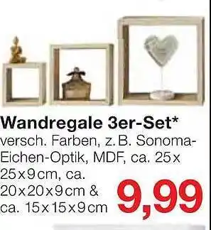 Jawoll Wandregale 3er-set* Angebot