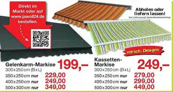 Jawoll Gelenkarm-markise oder kassetten-markise Angebot