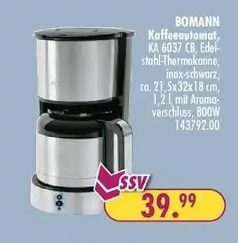 Möbel Boss Bomann kaffeeautomat Angebot