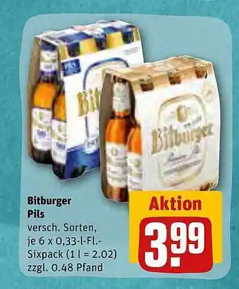 REWE Kaufpark Bitburger pils Angebot