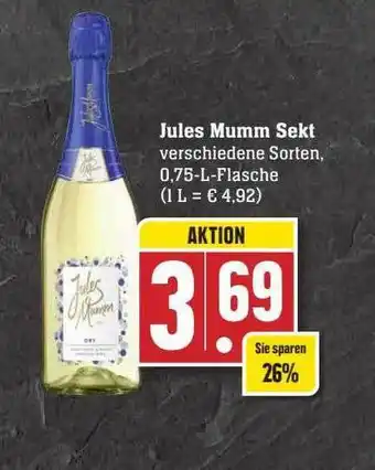 Scheck-in-Center Jules mumm sekt Angebot