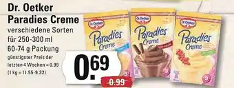 Meyer's Frischemarkt Dr oetker paradies creme Angebot