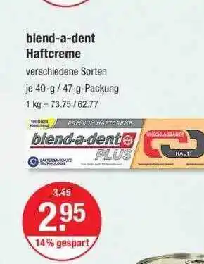 V Markt Blend-a-dent haftcreme Angebot