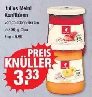 V Markt Julius meinl konfitüren Angebot