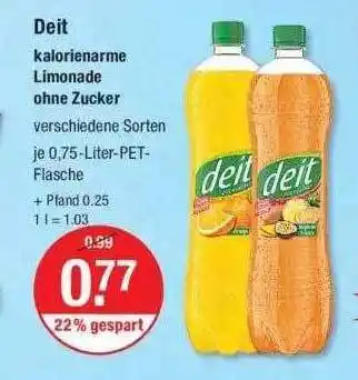 V Markt Deit kalorienarme limonade ohne zucker Angebot