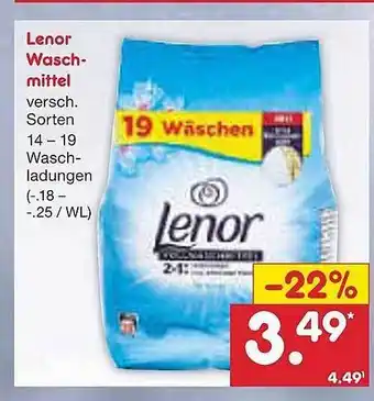 Netto Marken-Discount Lenor waschmittel Angebot