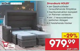 Netto Marken-Discount Strandkorb holby Angebot