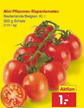 Netto Marken-Discount Mini pflaumen-rispentomaten Angebot