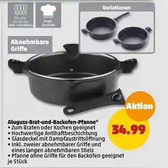 PENNY Aluguss-brat-und-backofen-pfanne abnehmbare griffe Angebot