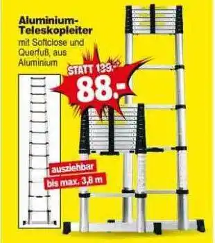 Repo Markt Aluminium teleskopleiter Angebot