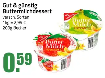 Ihr Frischmarkt Gut & Günstig Buttermilchdessert 200g Becher Angebot