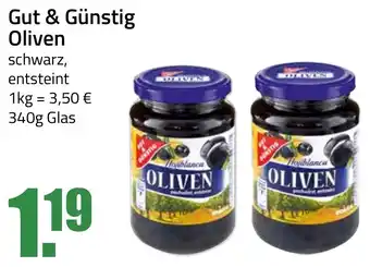 Ihr Frischmarkt Gut & Günstig Oliven 340g Glas Angebot