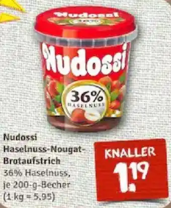 nahkauf Nudossi Haselnuss Nougat Brotaufstrich 200 g Becher Angebot