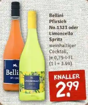 nahkauf Bellini Pfirsich No. 1323 oder Limoncello Spritz 0,75 L-Fl. Angebot