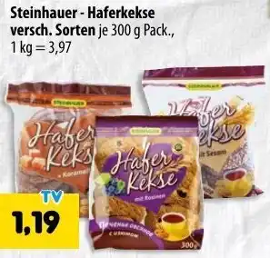 Mix Markt Steinhauer Haferkekse 300 g Pack. Angebot