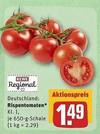 REWE Rispentomaten 650g Angebot