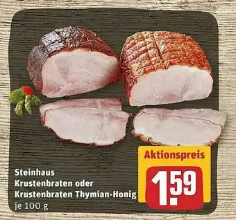 REWE Steinhaus Krustenbraten Oder Krustenbraten Thymian-honig 100g Angebot