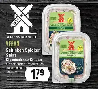 Meyer's Frischemarkt Rügenwalder mühle schinken spicker salat klassich oder kräuter Angebot