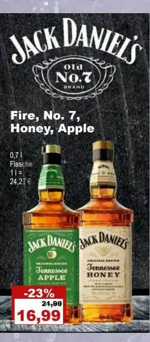 Bilgro Jack daniel's fire, no. 7, honey, apple Angebot