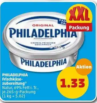 PENNY Philadelphia Frischkäsezubereitung 265g Angebot