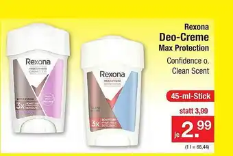 Zimmermann Rexona deocreme Angebot