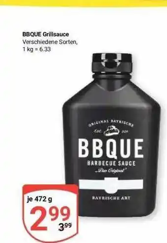 Globus Bbque grillsauce Angebot