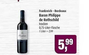 Markant Frankreich - bordeaux baron philippe de rothschild Angebot