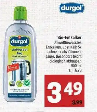 Marktkauf Durgol bio-entkalker Angebot