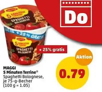 PENNY Maggi 5 Minuten Terrine 75g Becher Angebot