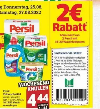 Marktkauf Persil wollmaschmittel Angebot