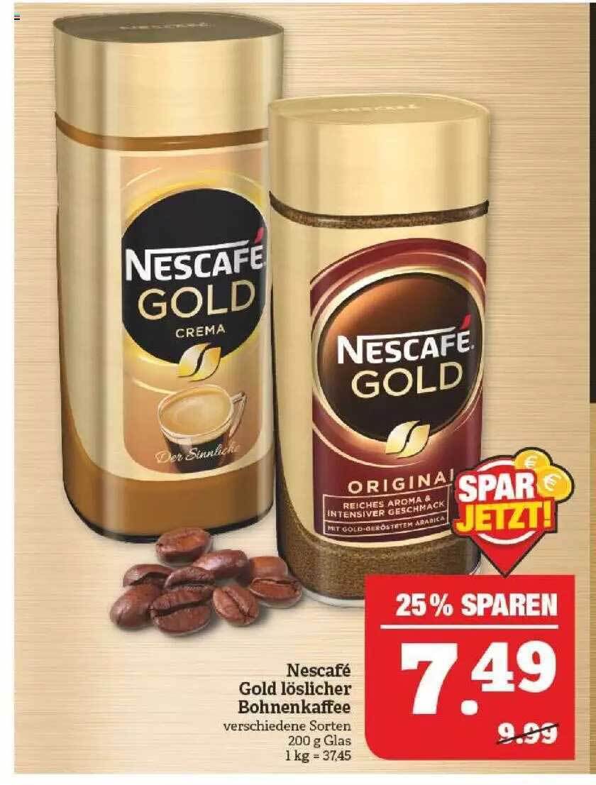 Nescafé gold löslicher bohnenkaffee Angebot bei Marktkauf