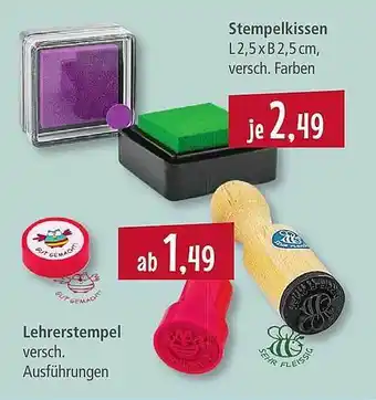 Pfennigpfeiffer Stempelkissen oder lehrerstempel Angebot